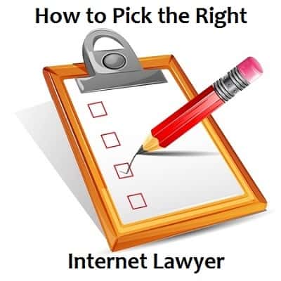 choose an internet lawyer