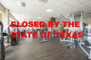 texas gym closed by the state of texas government