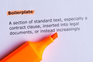 boilerplate contract abuse and enforceability